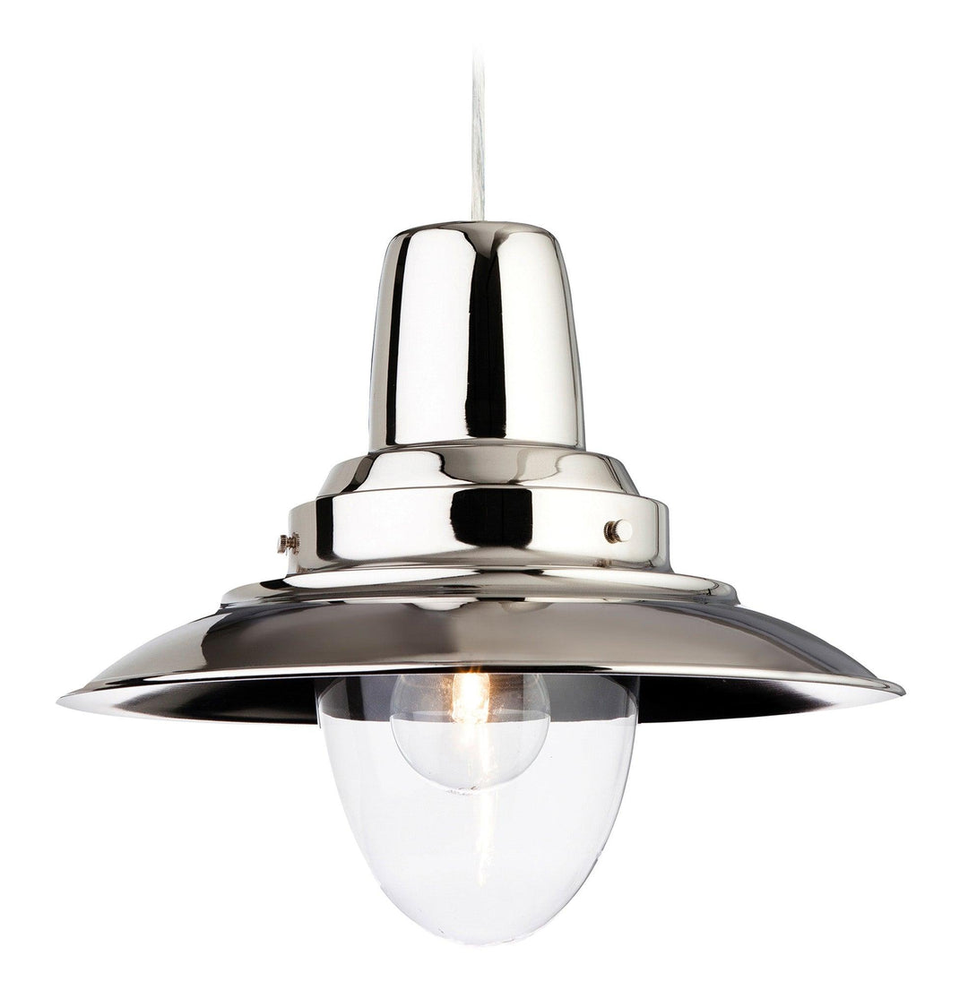 Fisherman Pendant Chrome with Clear Glass - Prisma Lighting