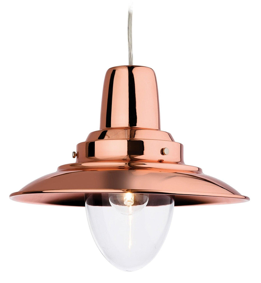 Fisherman Pendant Copper with Clear Glass - Prisma Lighting