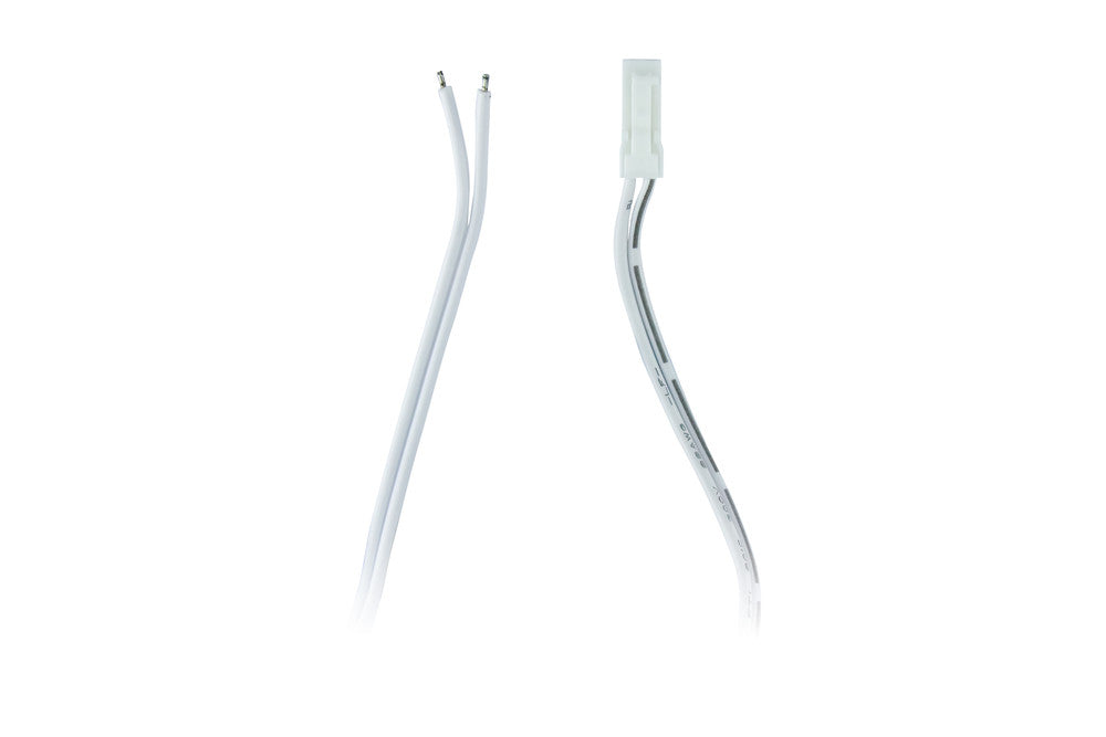 24V 2M Driver Extension Cable, Male 2-Pin 2.54mm Connector, White Clip, 3A Max - Prisma Lighting