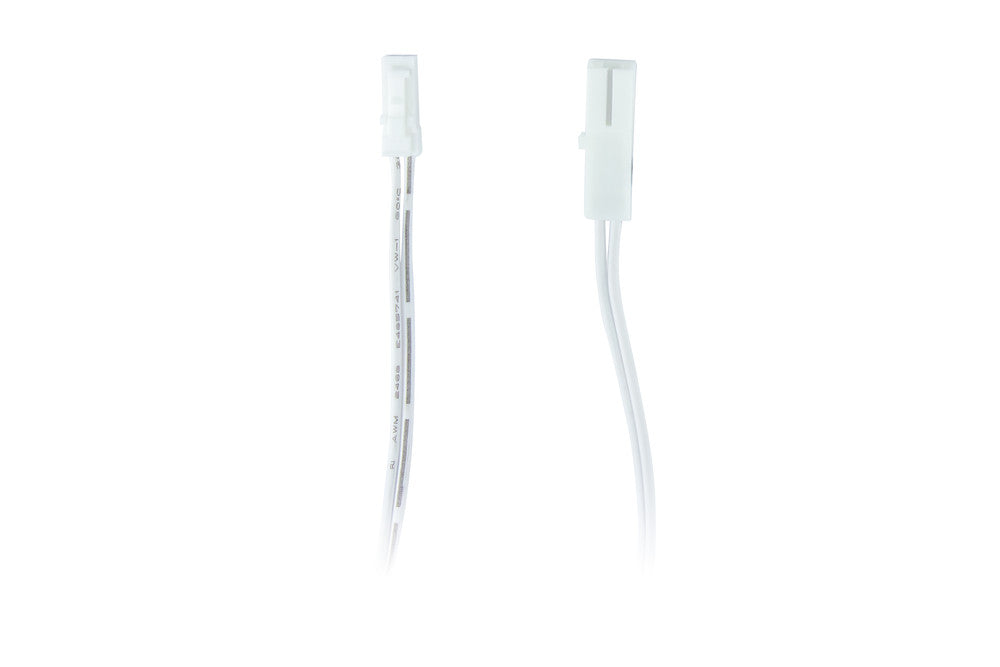 24V 2M Driver Extension Cable, Male/Female, 2-Pin 2.54mm Connectors, White Clips, 3A Max - Prisma Lighting