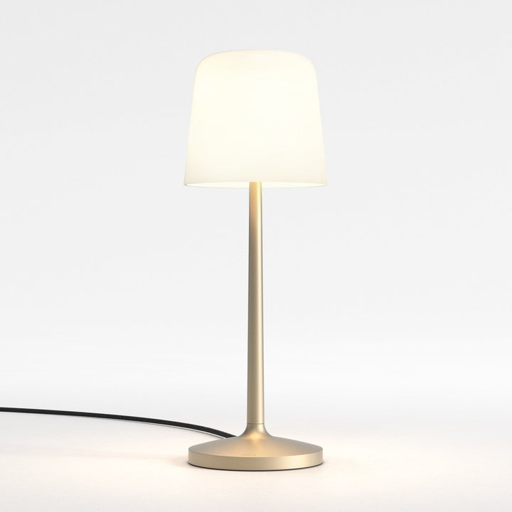 Astro Ella Table Lamp in Light Bronze with white porcelain shade