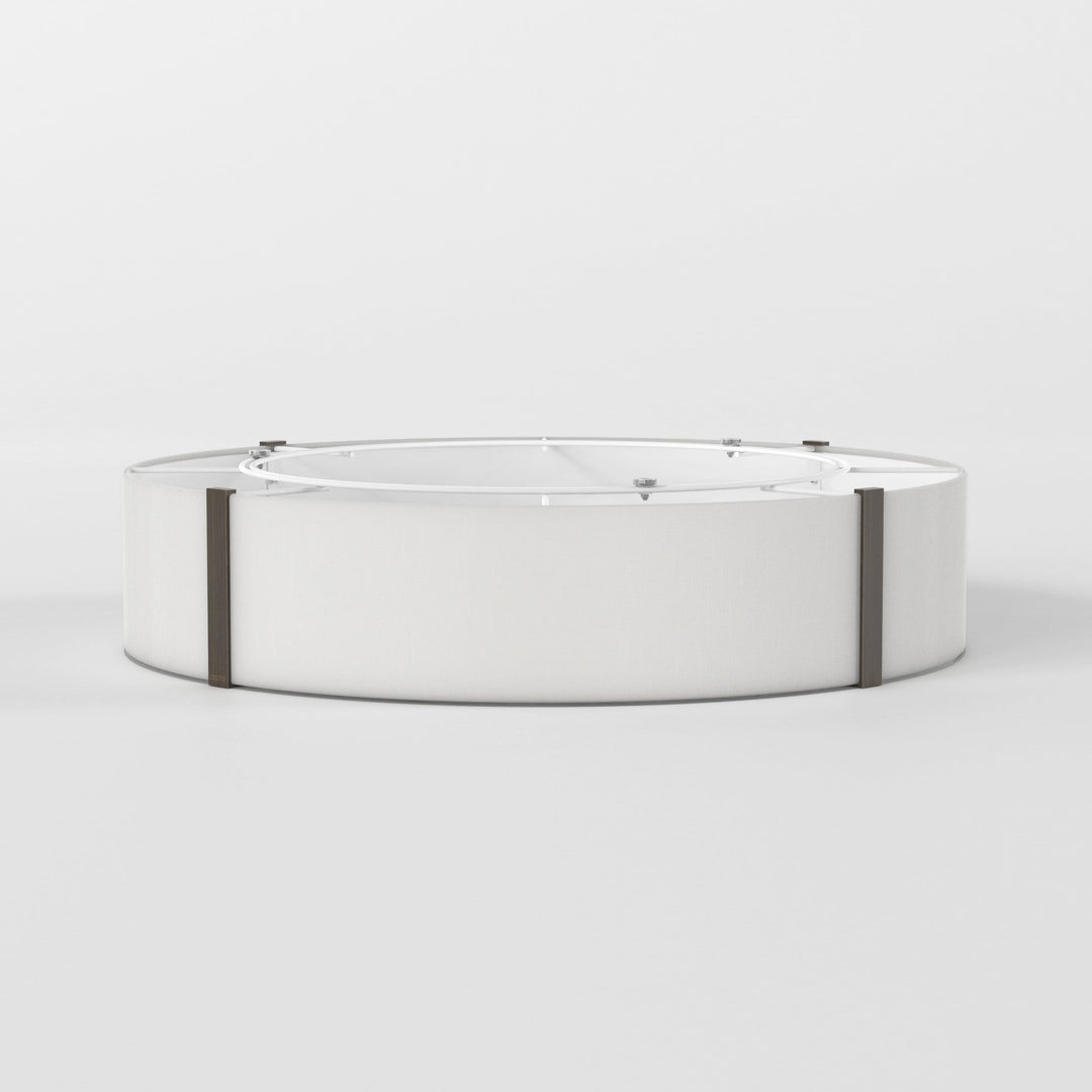 Astro Elba Round 600 Shade in White fabric