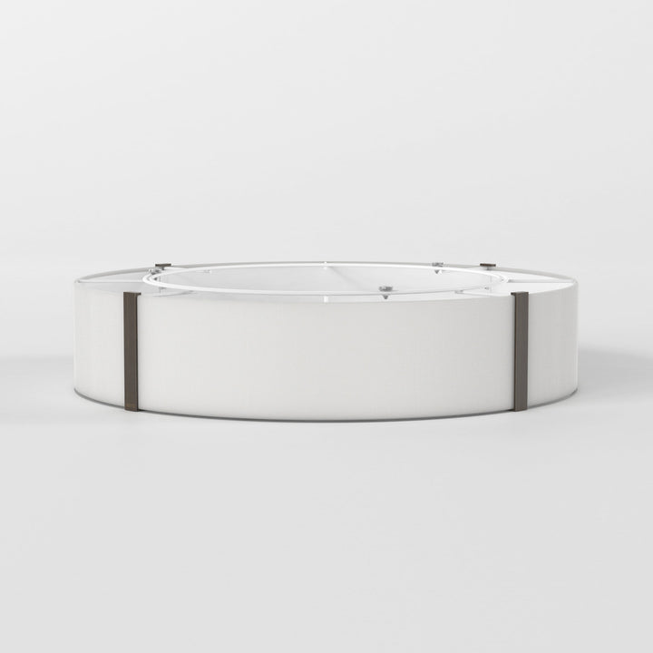 Astro Elba Round 600 Shade in White fabric