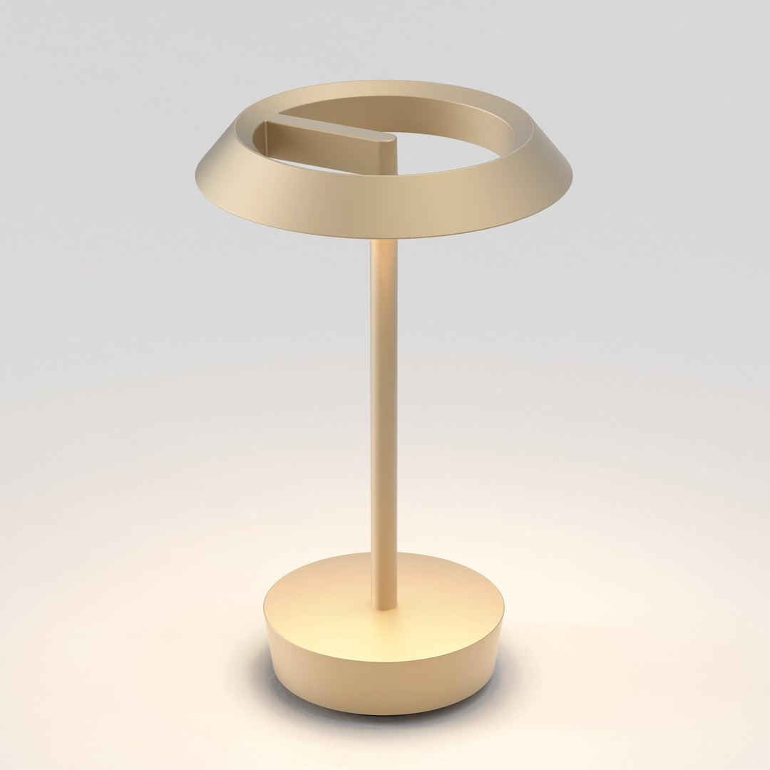 Astro Halo Portable Table Lamp in Light Bronze