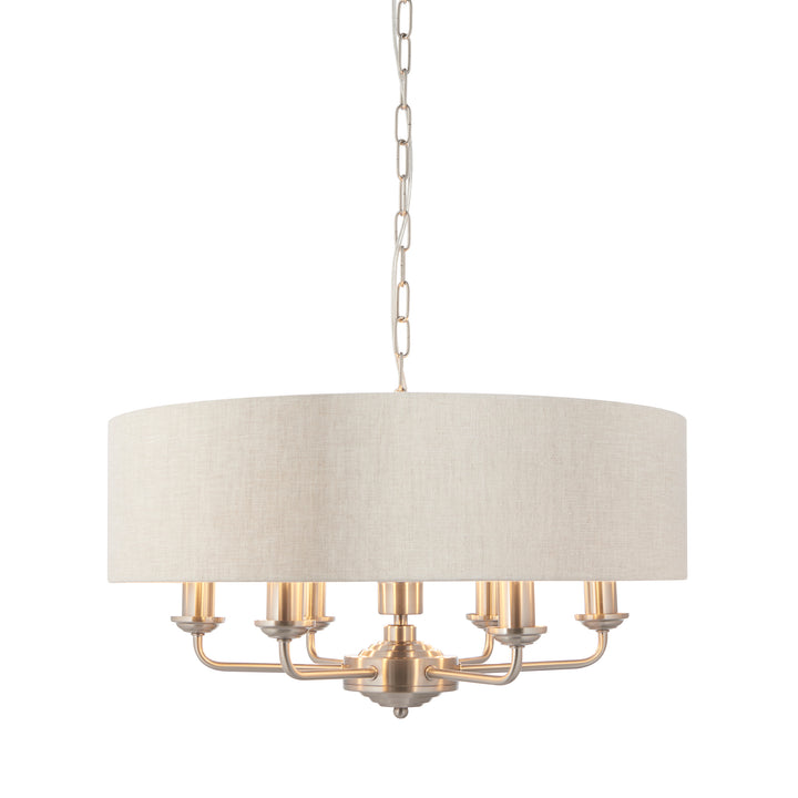 Highclere 6lt pendant Chrome