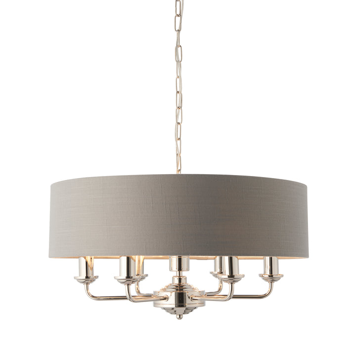 Highclere 6lt pendant Nickel