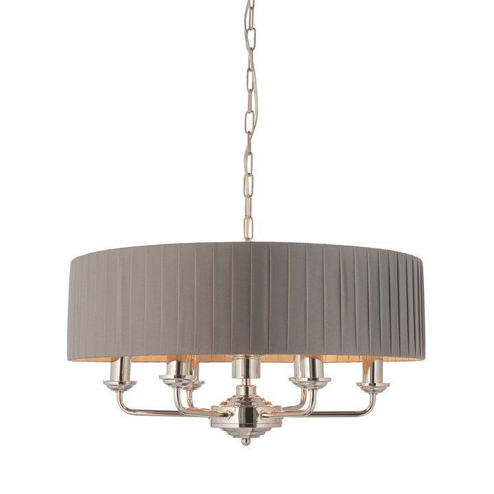 Highclere 6lt pendant Nickel