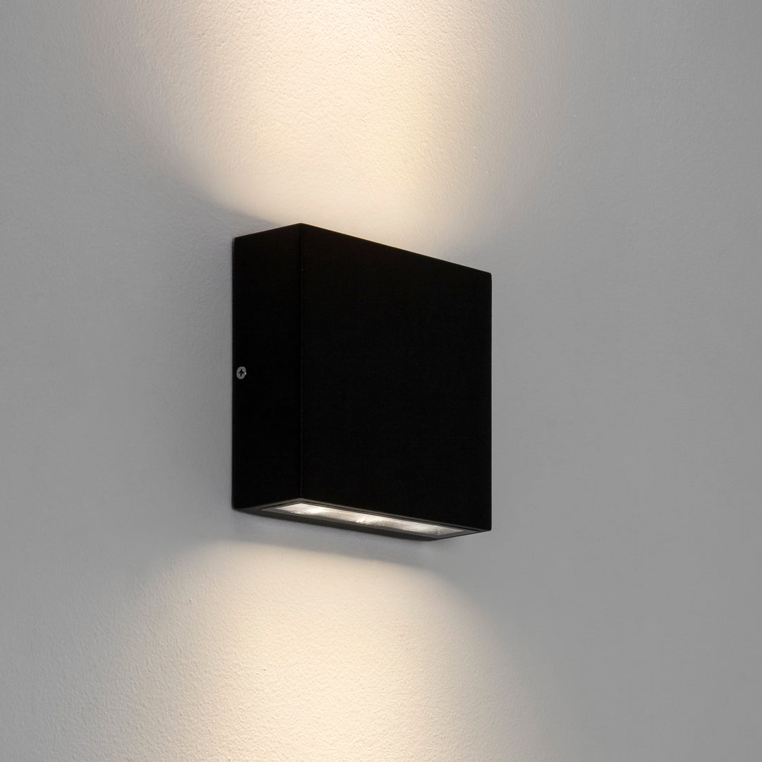 Astro Elis Twin LED Wall Light in Textured Black finish