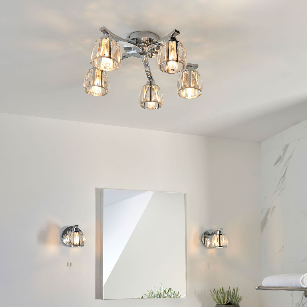 Ria 5lt semi flush Chrome