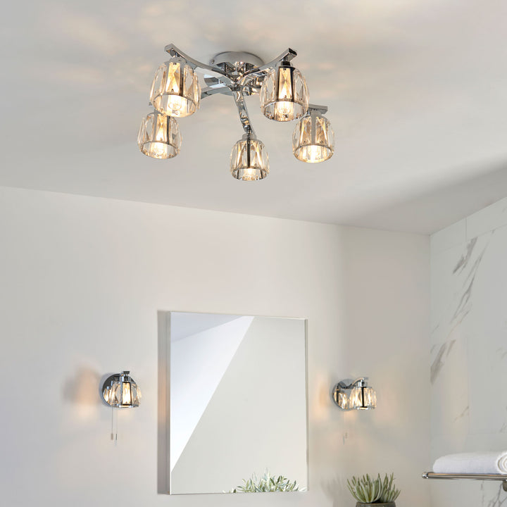 Ria 5lt semi flush Chrome