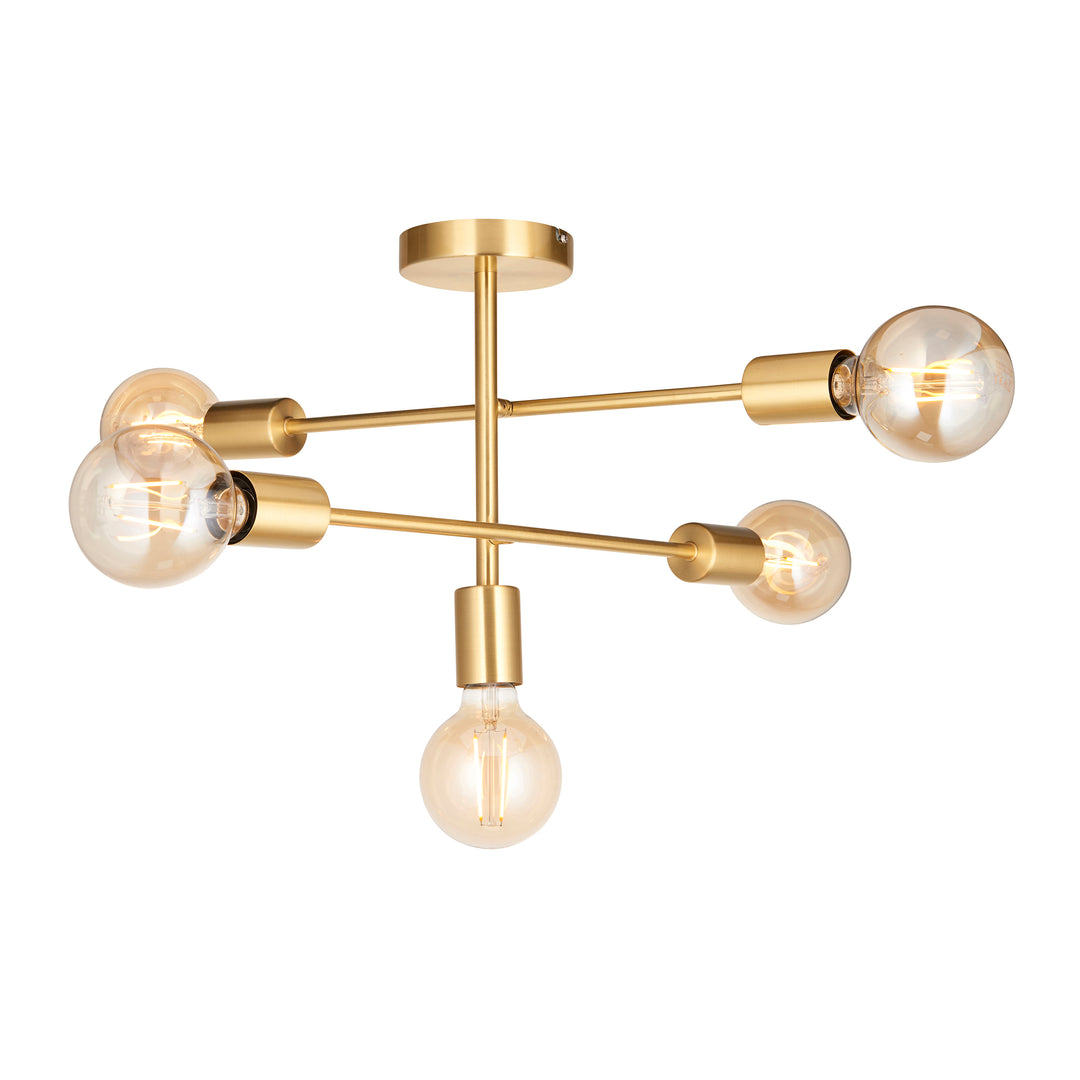 Studio 5lt semi flush Brass