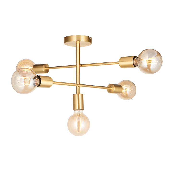 Studio 5lt semi flush Brass