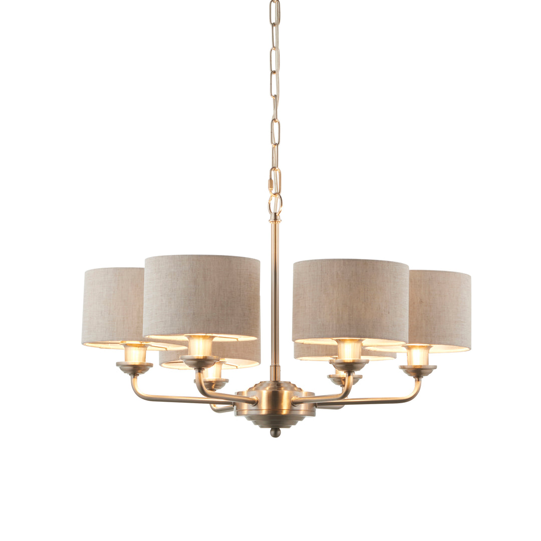 Highclere 6lt pendant Chrome