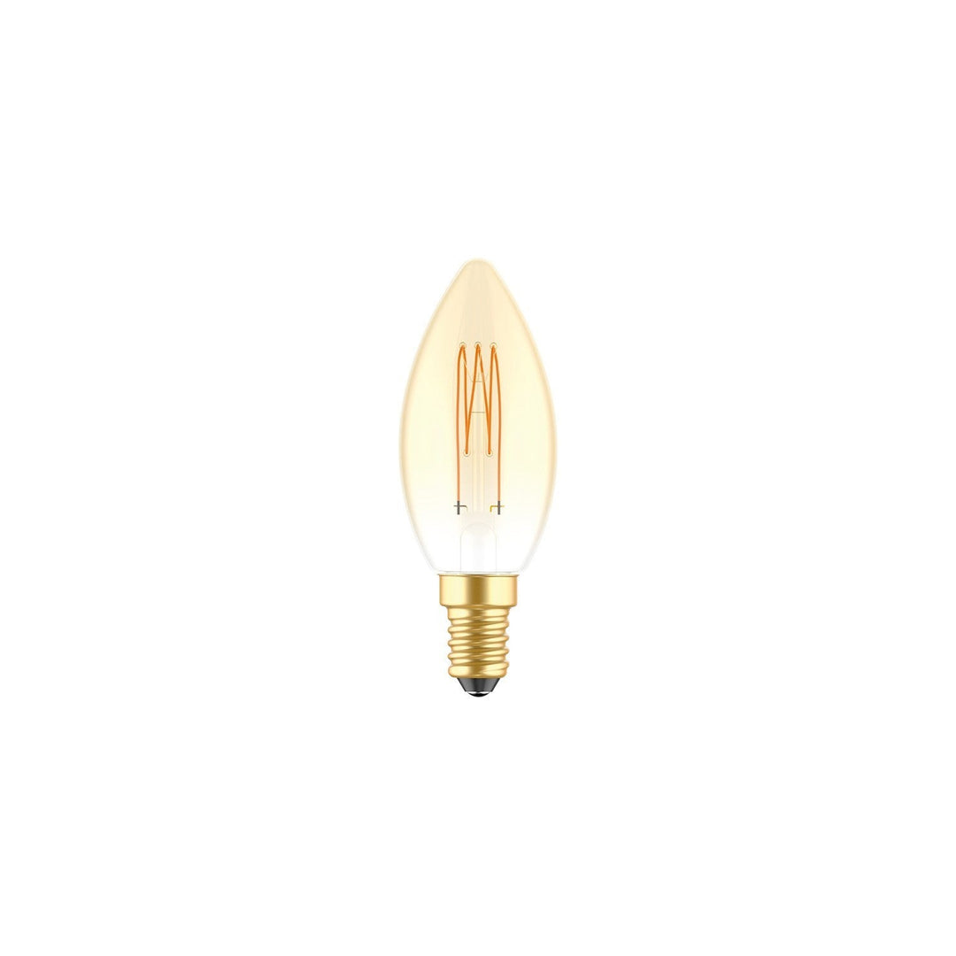 LED Carbon Vintage Cage Bulb C35 3.4W 300LM E14 Gold 2700K Dimmable