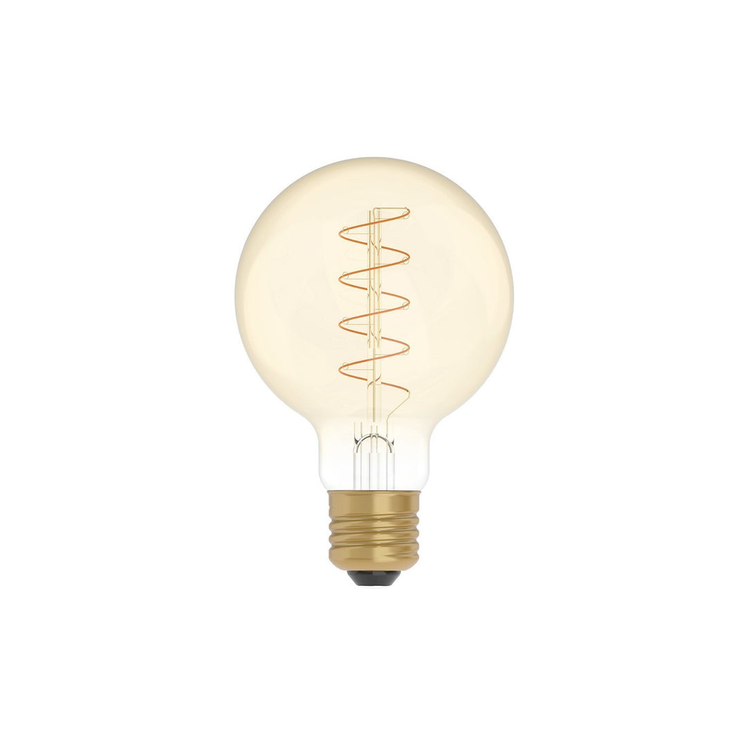 LED Carbon Vintage Spiral Bulb G80 4W 250LM E27 Gold 1800K Dimmable