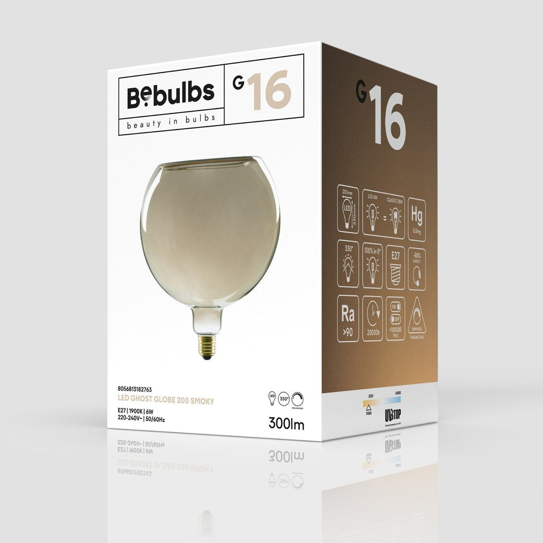 LED Smoky Light Bulb G200 6W 300LM E27 1900K Dimmable