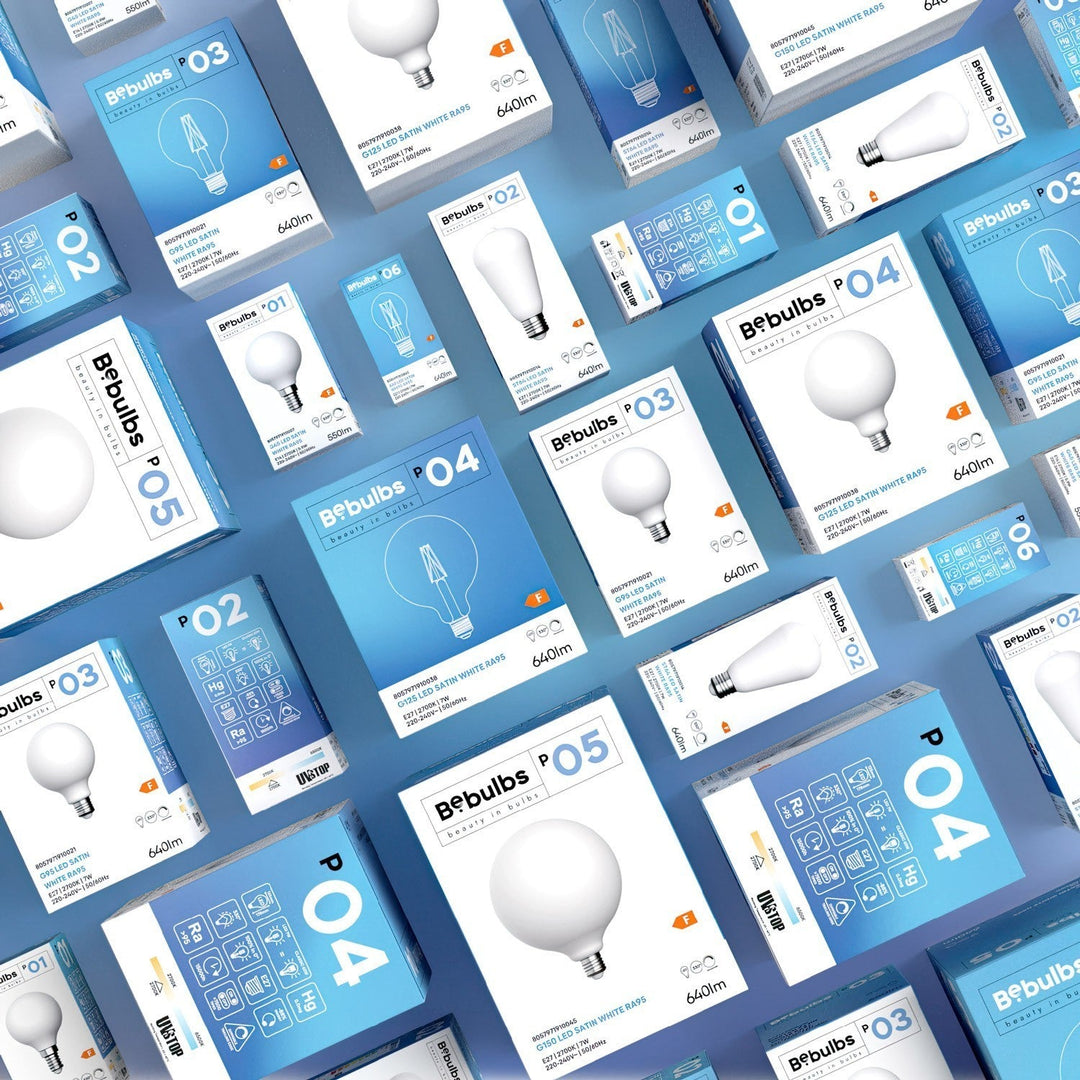 LED Porcelain Mini Globe Bulb G45 5.9W 550LM E14 Satin 2700K RA95 Dimmable