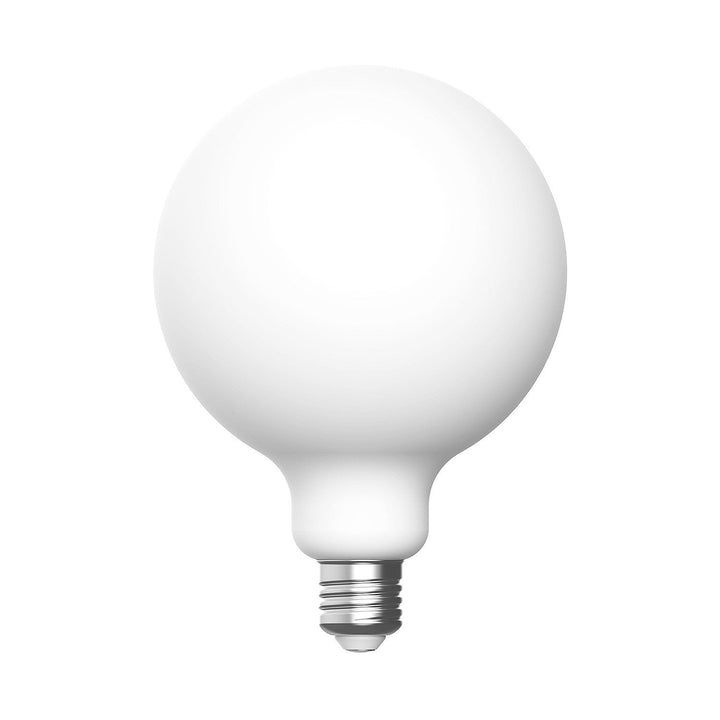 LED Porcelain Extra Large Globe Bulb G125 7W 640LM E27 Satin 2700K RA95 Dimmable