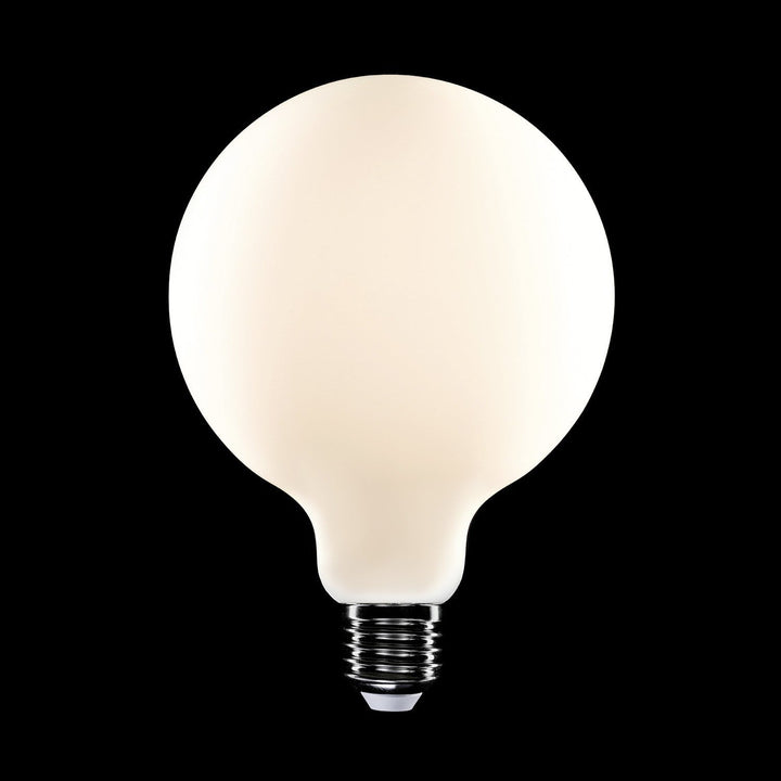 LED Porcelain Extra Large Globe Bulb G125 7W 640LM E27 Satin 2700K RA95 Dimmable