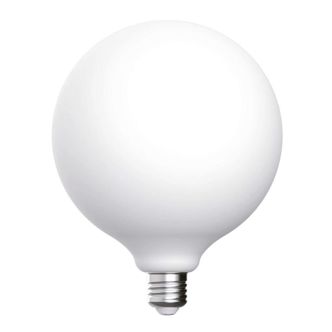 LED Porcelain Oversized Globe Bulb G150 7W 640LM E27 Satin 2700K RA95 Dimmable