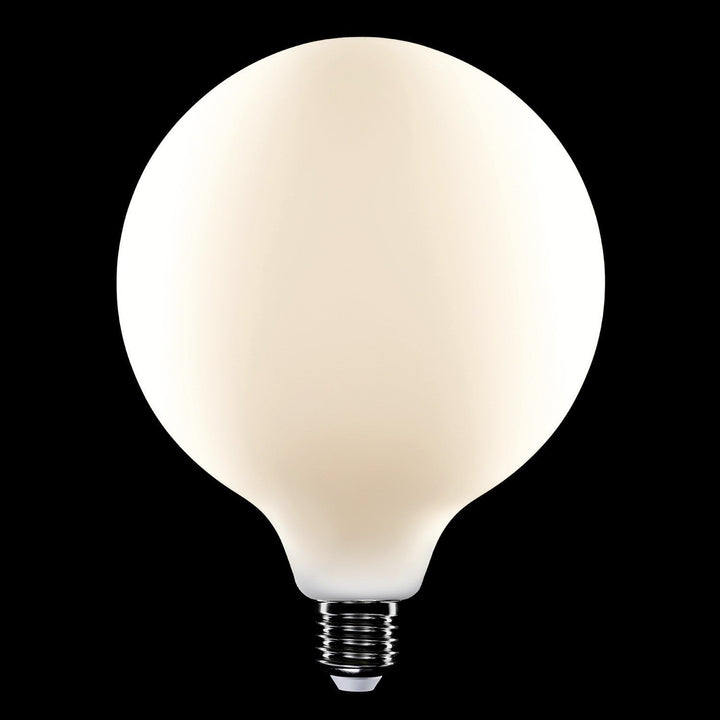 LED Porcelain Oversized Globe Bulb G150 7W 640LM E27 Satin 2700K RA95 Dimmable