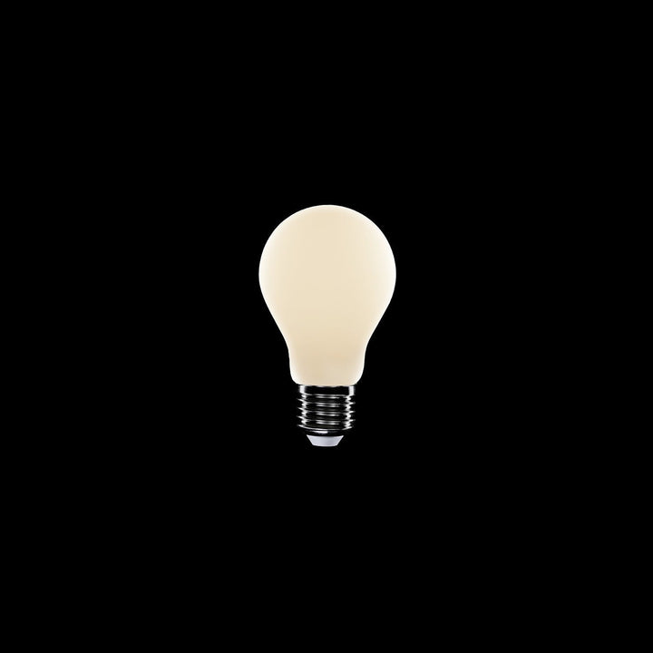 LED Porcelain Standard Bulb A60 7W 640LM E27 Satin 2700K RA95 Dimmable