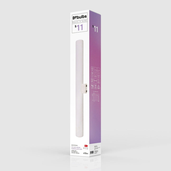 LED Linear Lamp 300mm 6W 470LM S14D Porcelain 2700K Dimmable