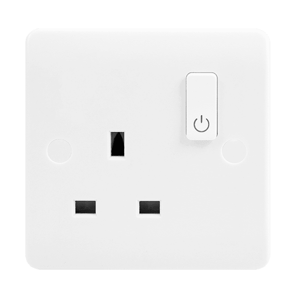 Click Smart+ Zigbee 13A Single Gang Smart Socket with Switch - Prisma Lighting