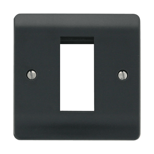 New Media 1 Gang Plate Single New Media Aperture - Prisma Lighting