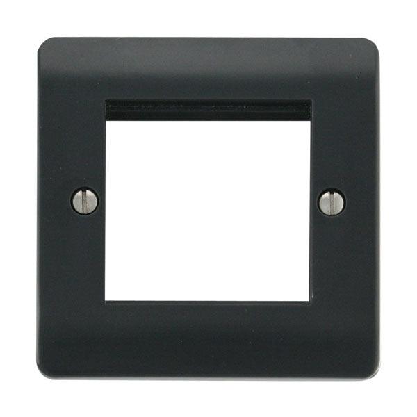 New Media 1 Gang Plate Twin New Media Aperture - Prisma Lighting