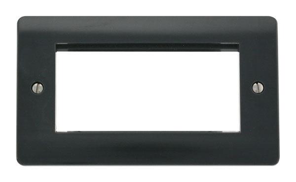 New Media 2 Gang Plate Quad New Media Aperture - Prisma Lighting