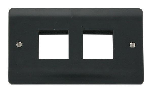 MiniGrid 2 Gang Plate 2 x 2 Aperture - Prisma Lighting
