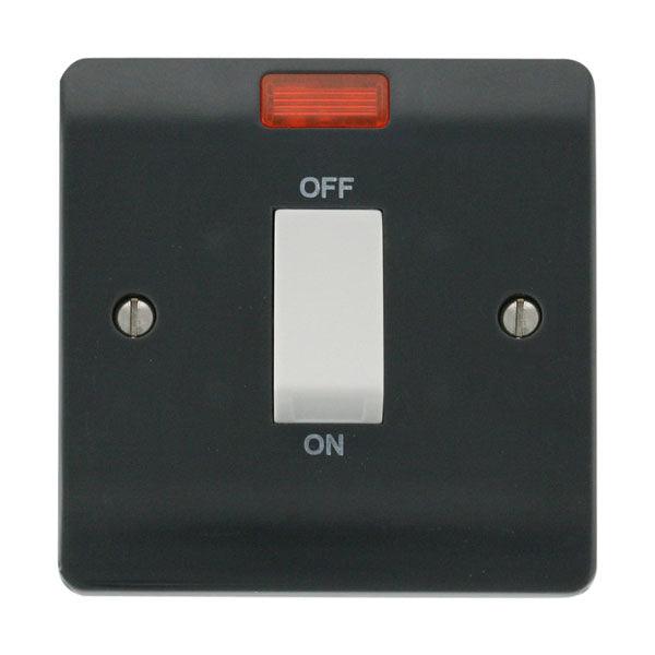 Mode Part M 45A DP Switch with Neon - Prisma Lighting