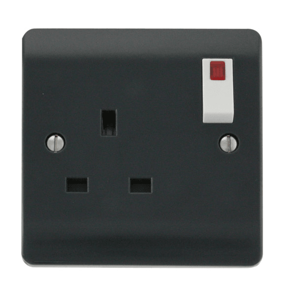 Mode Part M 13A 1 Gang DP Switched Socket Outlet - Prisma Lighting