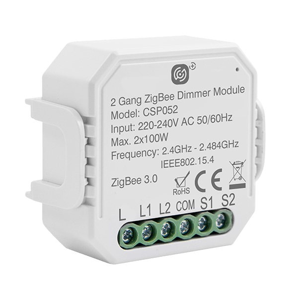 Click Smart+ Dual 100W Double Gang Smart Dimming Receiver - Prisma Lighting