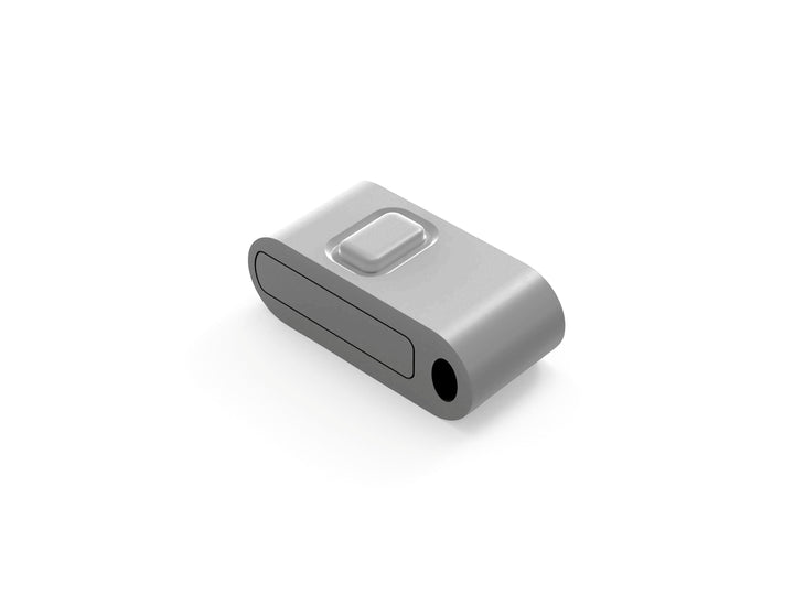 Konect 1 Gang Kinetic Fob Switch Grey IP65 - Prisma Lighting