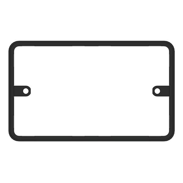 Click Smart+ Deco+ Gasket for 2 Gang, 10mm in Black - Prisma Lighting