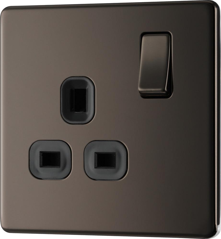 Screwless Flatplate Single Switched Socket - Prisma Lighting