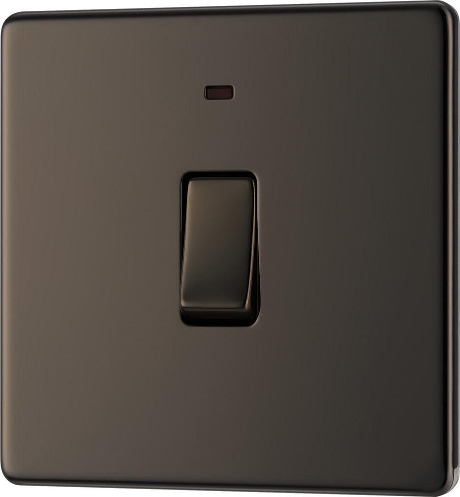 Screwless Flatplate Single Switch, 20A With Power Indicator - Prisma Lighting
