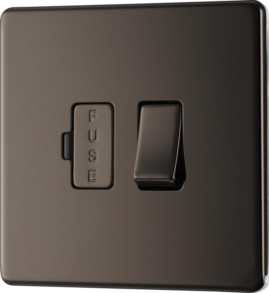 Screwless Flatplate Switched 13A Fused Connection Unit - Prisma Lighting