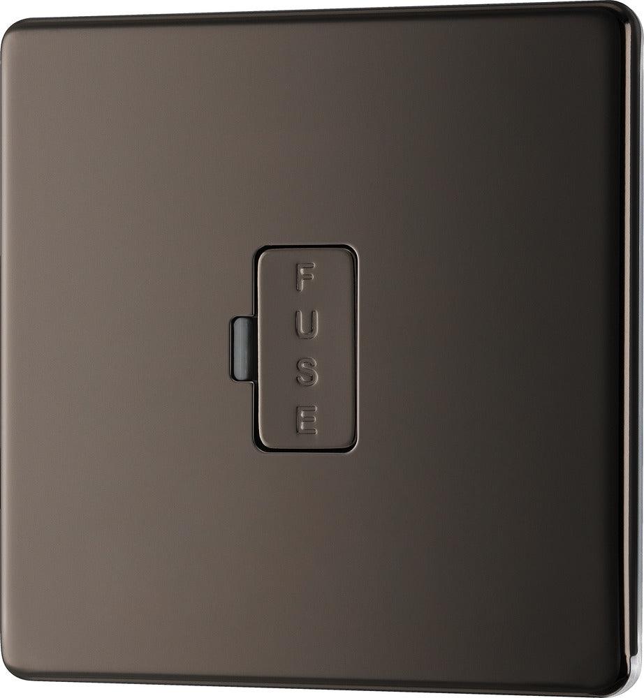 Screwless Flatplate Unswitched 13A Fused Connection Unit - Prisma Lighting