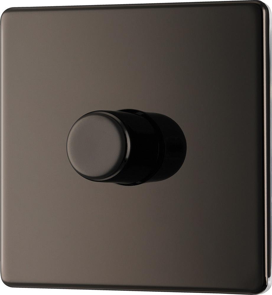 Screwless Flatplate Single Led Dimmer Switch, 2-Way Push On/Off - Prisma Lighting