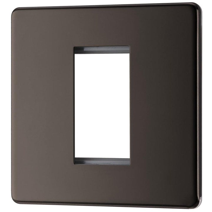 Screwless Flatplate Single Square Front Plate - Prisma Lighting