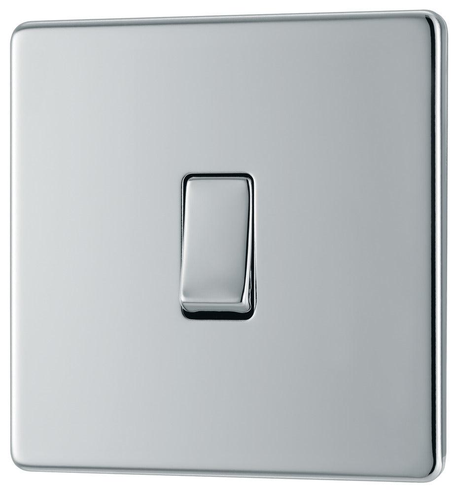 Screwless Flatplate Single Switch, 20A 16AX 2 Way - Prisma Lighting