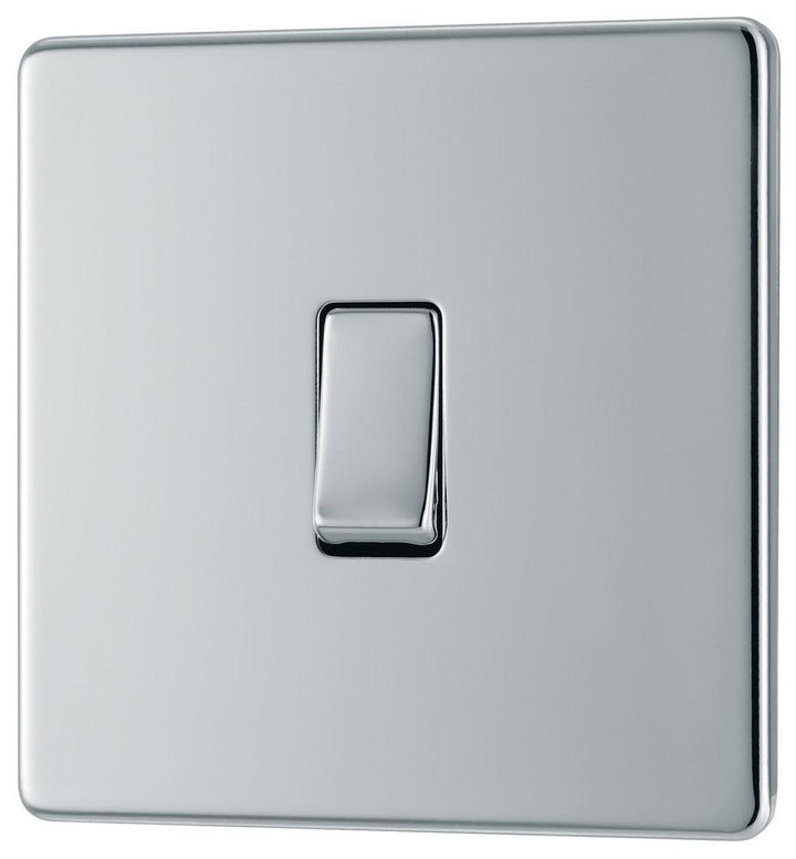 Screwless Flatplate Single Switch, 20A 16AX 2 Way - Prisma Lighting