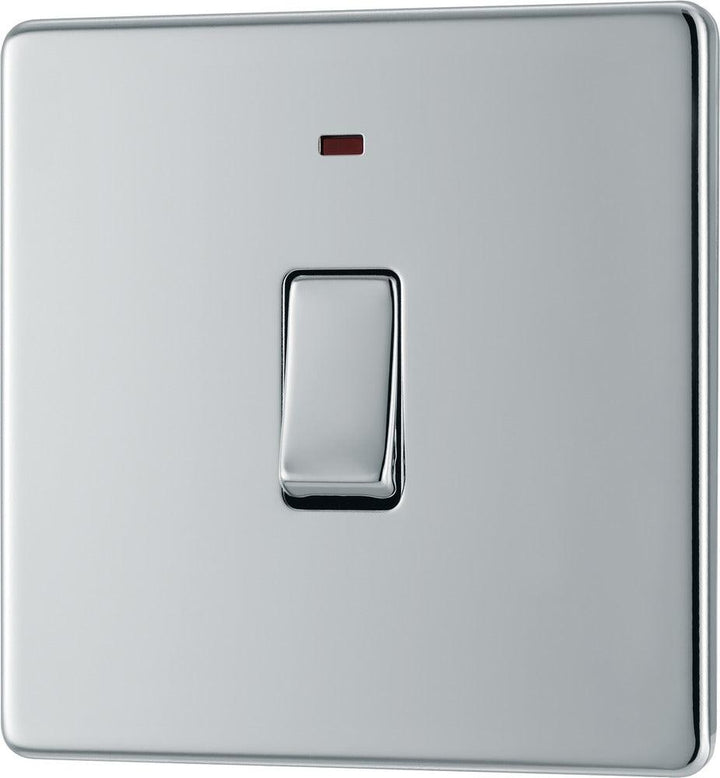 Screwless Flatplate Single Switch, 20A With Power Indicator - Prisma Lighting