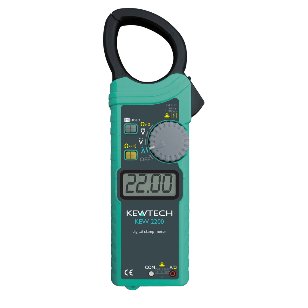 Kewtech KEW2200 Digital AC Clamp Meter - Prisma Lighting
