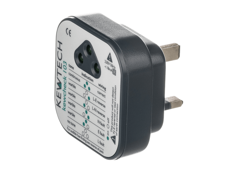 Kewtech KEWCHECK103 Socket Tester - Prisma Lighting