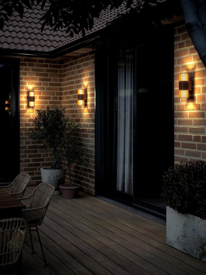Aludra | Wall | Double Wall Light Brown Seaside Metallic