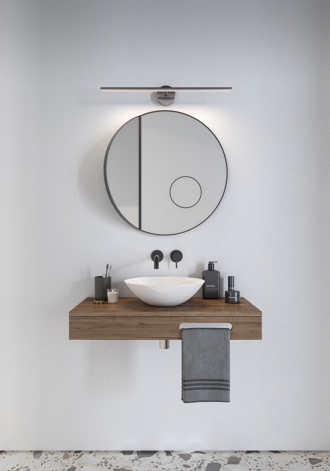 IP S13 60 | Wall Light | Brushed Steel
